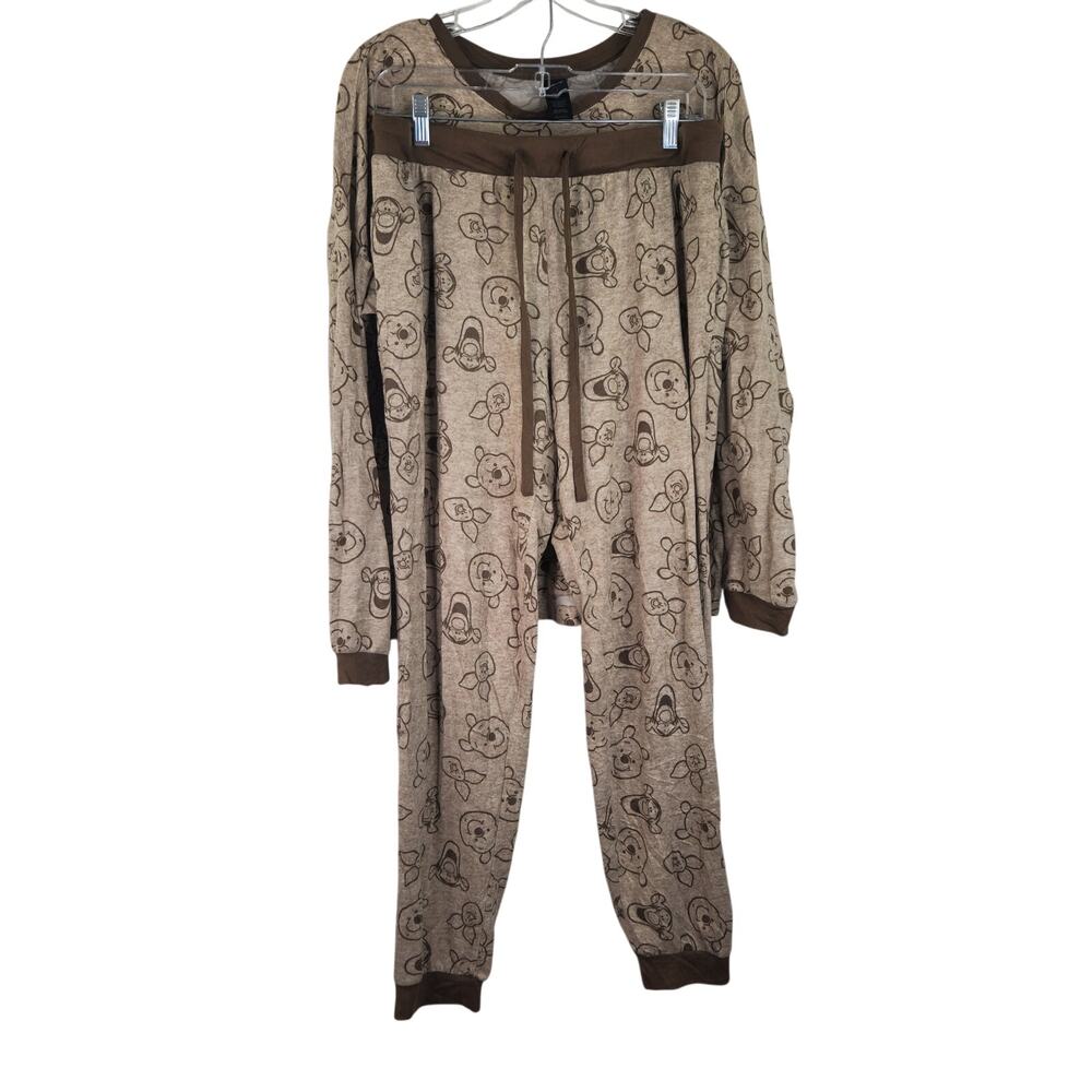 Disney Piglet Tigger Winnie The Pooh Pajama Set Women's Medium Sleep Lounge Wear